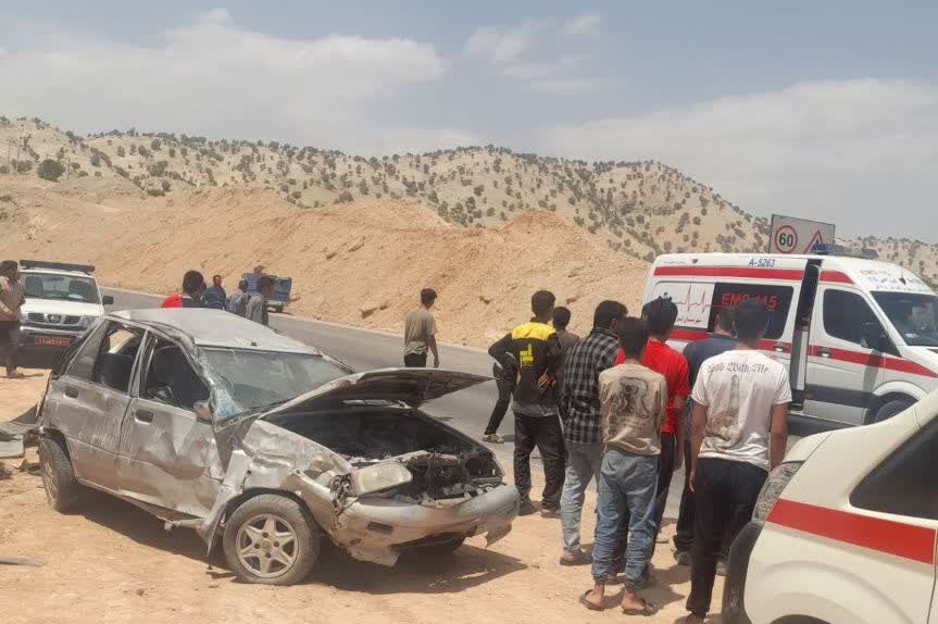 تصادف شدید معلم و دانش‌آموز اهل لردگان در تصادف رانندگی