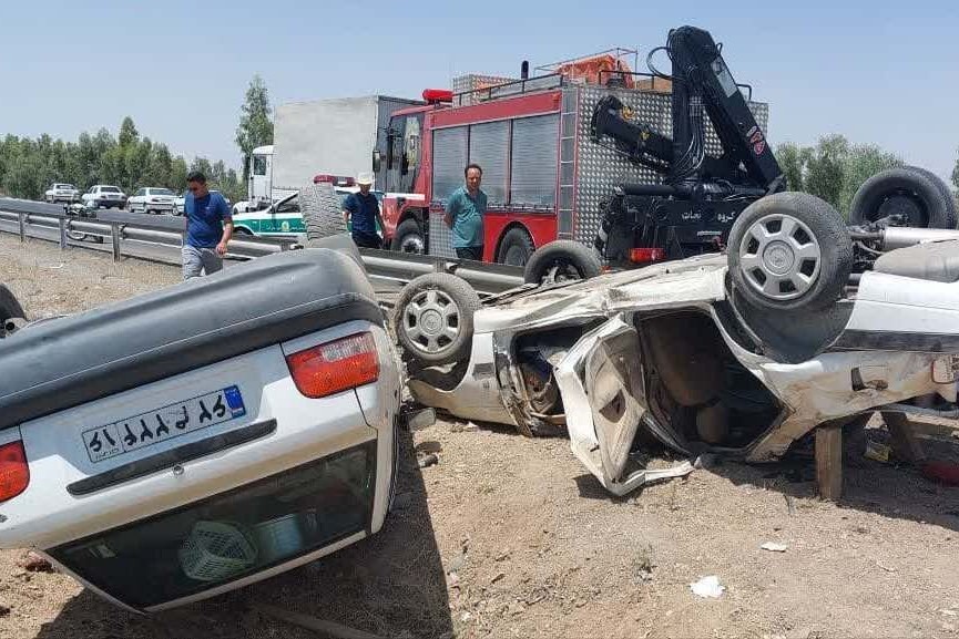 تصادف ۲ خودرو در بلوار غدیر قم یک فوتی برجای گذاشت