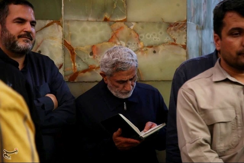  حضور سردار قاآنی در تشییع شهید محمدسعید ایزدی 