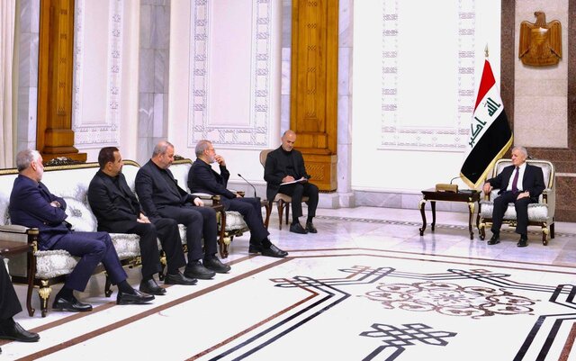 جزئیات دیدار لاریجانی با رئیس‌جمهور عراق