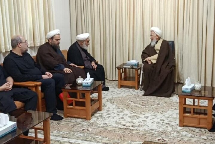 دیدار حجج‌الاسلام‌ محمدی گلپایگانی و سید حسن خمینی با آیت‌الله جوادی آملی