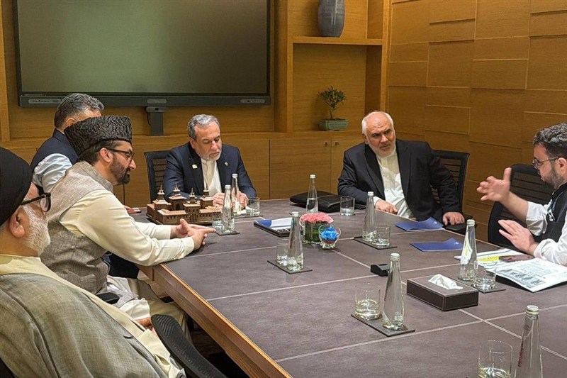 دیدار جمعی از علما و شخصیت‌های دینی هند با عراقچی 