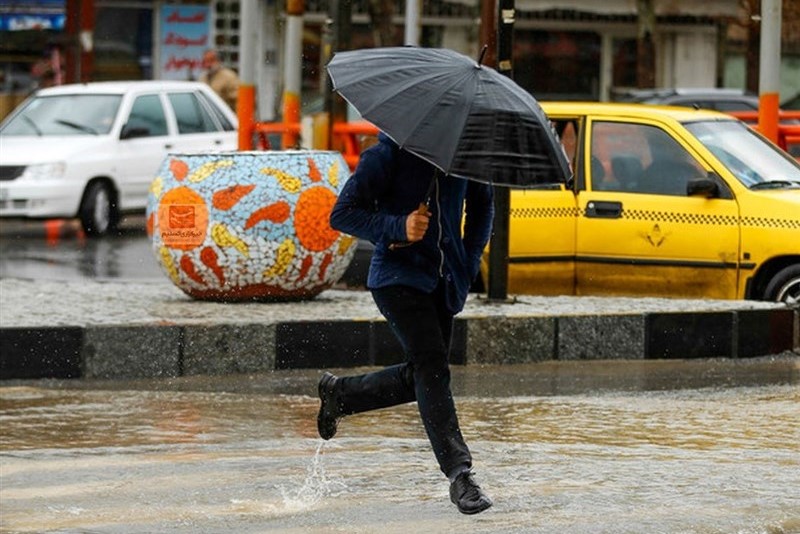 هشدار زرد هواشناسی برای بارش‌های رگباری