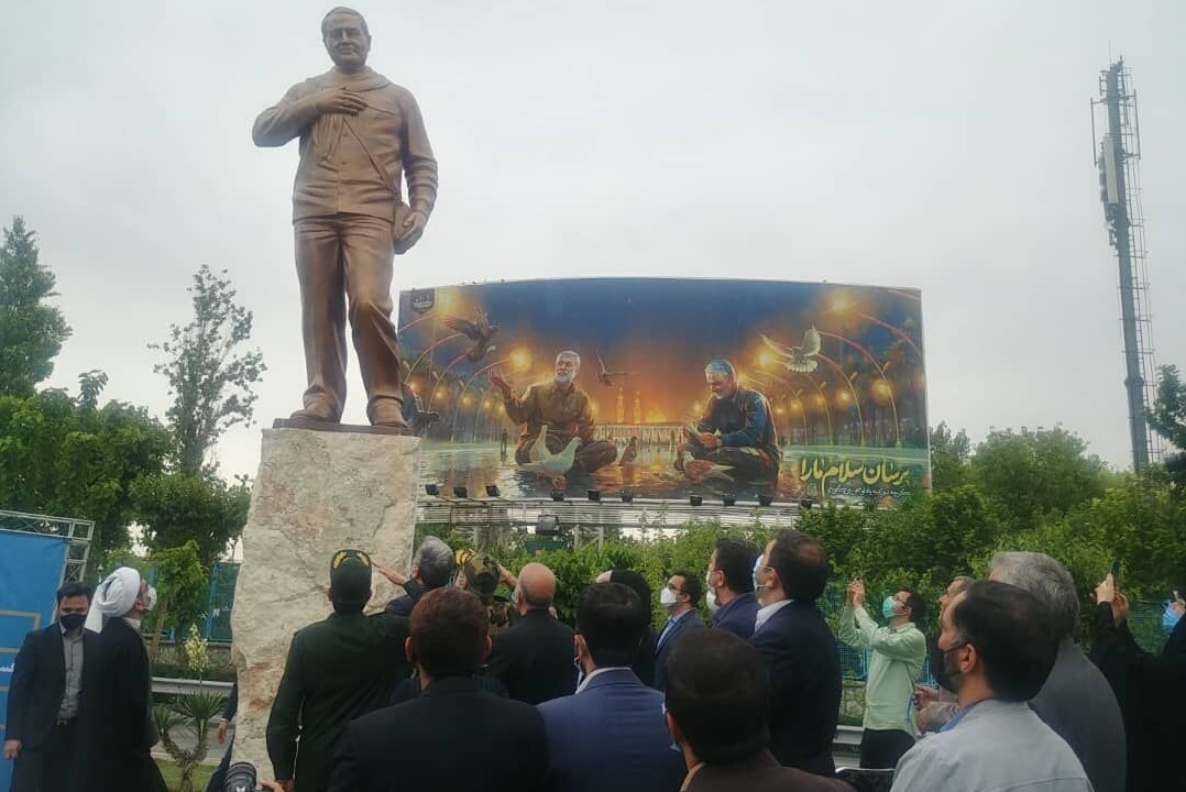 رونمایی از تندیس سردار شهید سلیمانی در تهران 
