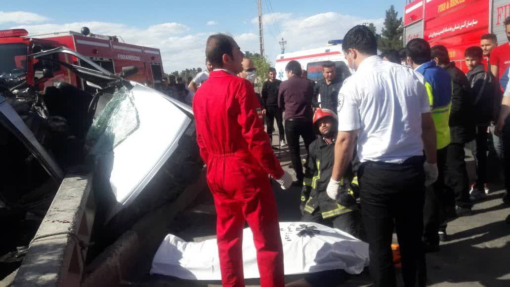 حادثه در جاده کهک به قم یک کشته و یک مصدوم برجا گذاشت