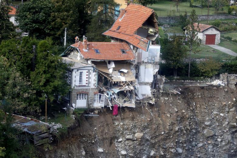خسارت باران‌های سیل آسا در جنوب فرانسه