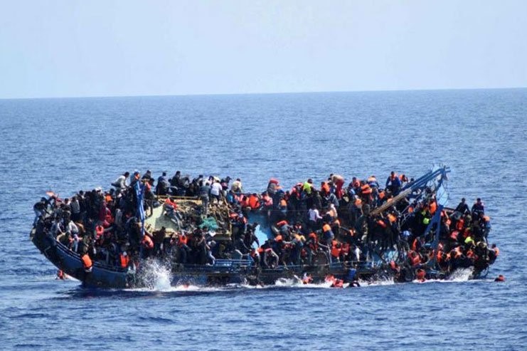 ۷۴ کشته در واژگونی قایق مهاجران در لیبی