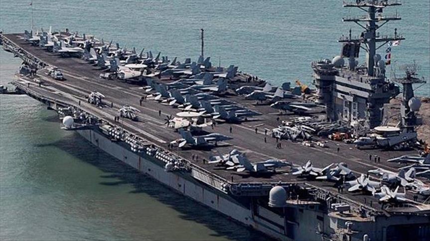 آمریکا از برگزاری مانورهای نظامی در خلیج فارس خبر داد